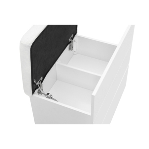 Modern Solid Oak Wood Dresser Vanity Table with Adjustable Lighted Mirror and Storage <b>Drawers</b> for Bedroom - Product Image 5