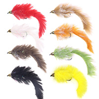 Mouche artificielle TG Copper Head Zonker Streamer avec boîte de rangement pour la pêche à la truite, au saumon, au steelhead en eau douce