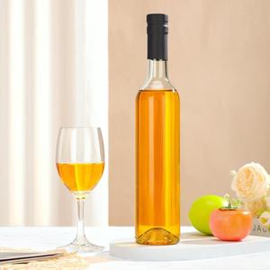 Botellas de Vino de Vidrio Transparente de 16 oz con Tapas de Corcho y Cápsulas Termoencogibles de PVC de 500 ml para Vino, Licores, Jugos, Licores Caseros - Product Image 2