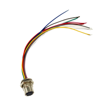 Assemblage de capteur de câble de prise étanche M8 câbles d'alimentation de connecteur circulaire 3pin 4pin 5pin 6pin