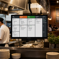 Sistema de Pantalla Táctil Industrial KDS para Cocina, 21.5 Pulgadas, Android 14, RK3576 Octa-core, para Restaurantes Inteligentes