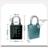 Serrure à cadenas TTLock, serrure à empreintes digitales, cadenas intelligent, système de serrure de porte à empreintes digitales, cadenas numérique avec carte SIM