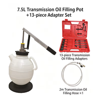 Outil de réparation automobile, remplisseur d'huile ATF pneumatique à double fonction 10L, 15 adaptateurs, pompe de vidange d'huile de transmission automatique