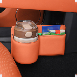 YECAI Luxuriöser Leder-Autositz-Organizer mit Mehrfach-Taschen und Getränkehalter für die Türseiten-Aufbewahrung, Große Kapazität, Universell Einsetzbar - Product Image 4
