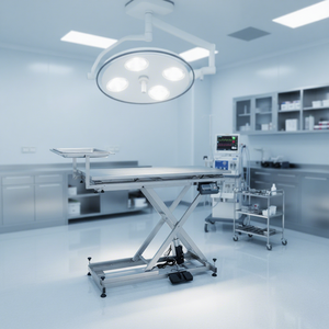 Tavolo Chirurgico Veterinario EUR VET in Acciaio Inossidabile, Attrezzatura Veterinaria per Operazioni Mediche su Animali Domestici - Product Image 1