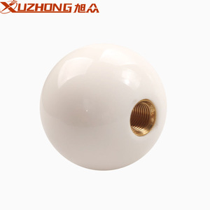 Xuzhong Car Gear <b>Knob</b> White Acrylic 12x1.25mm Threaded Universal <b>Shift</b> <b>Knob</b> For Automotive Interior - Product Image 1