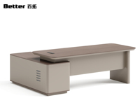 Bureau de direction en bois ergonomique moderne et durable avec rangement