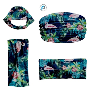 ربطات رأس هاواي رياضية للأماكن الخارجية عصرية مخصصة ، أربطة رأس نسائية عالية المرونة ، أربطة رأس من الإسبانديكس الاستوائية المزهرة - Product Image 3