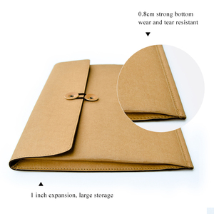 A4 Thư Kích Thước <span class=keywords><strong>Kraft</strong></span> Giấy Phong Bì Thư Mục Tập Tin Dự Án Tổ Chức Tài Liệu Chủ với Chuỗi Tie Đóng Cửa cho Văn Phòng, Kinh Doanh - Product Image 3