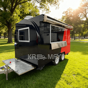 Camión de Helados Totalmente Equipado con Doble Eje, Carrito de Comida Móvil de Chapa Metálica para Exteriores, Carrito de Snacks, Carrito de Comida Comercial - Product Image 5