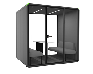 Movable 4 Person Acoustic Pod Sound Insulation Private Meeting Booth Office Silence Conference Cabin - Product Image 1