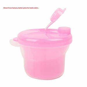 กล่องเก็บนมผงแบบพกพาสำหรับเด็ก วัสดุ PP แบบหมุนได้สามช่อง ปิดผนึกหลายชั้น พร้อมใบรับรอง CPC - Product Image 3