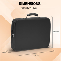 Sac de rangement portable en gel de silice, étanche et ignifuge, étui rigide avec serrure, organisateur pour la maison, le bureau et les voyages, pour documents au format lettre