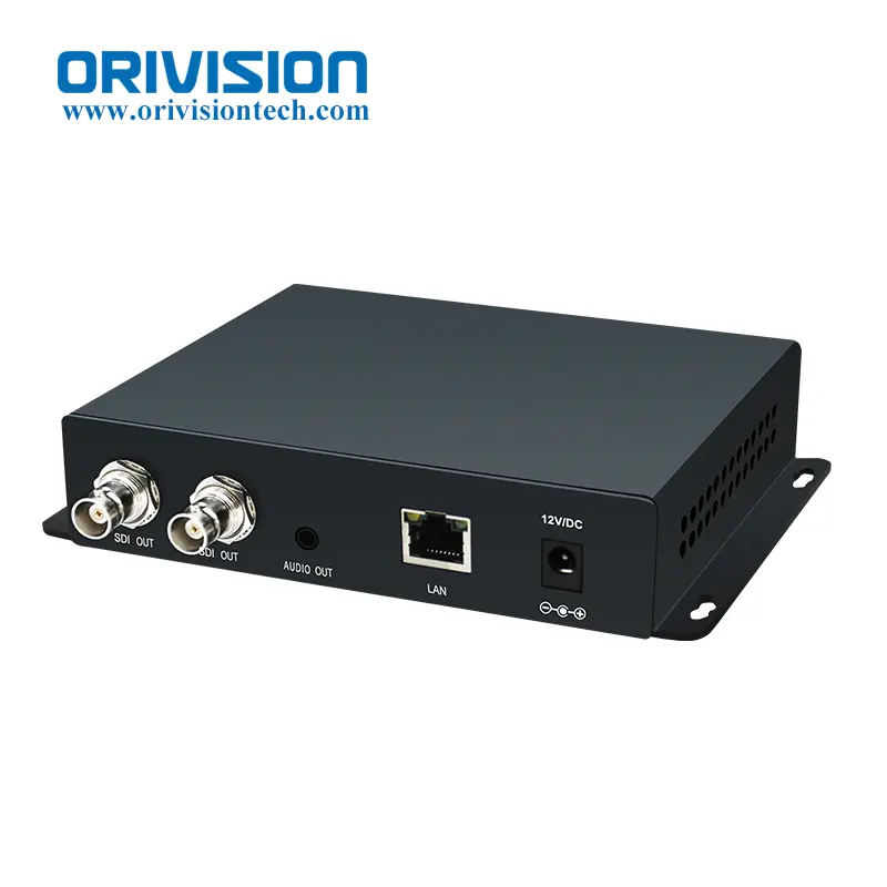 Décodeur de streaming vidéo 1080P60/59.94 prenant en charge le serveur RTMP intégré Décodeur IP SDI H.265