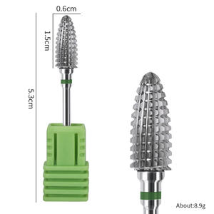 C326 SAFENG bor kuku Tungsten Carbide, mata bor pengasah kuku elektrik profesional Tungsten Carbide, penghilang kutikula kuku elektrik, mata bor untuk manikur dan pedikur - Product Image 6