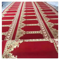 Tapis de prière de haute qualité pour églises royales, hôtels et salles de conférence, tapis en ruban tissé à la machine en nylon, tapis de mosquée musulman