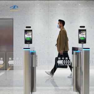HFSecurity Nhà Máy Thép Không Gỉ Cửa Quay Touchless Tốc Độ Cổng Đối Với Lobby An Toàn Nơi Công Cộng Thông Tin Với Phần Mềm SDK - Product Image 4