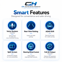 Écran de navigation automobile Android 10 pouces, Bluetooth, CarPlay, système de contrôle central intelligent, compatible avec Magotan 2016-2020
