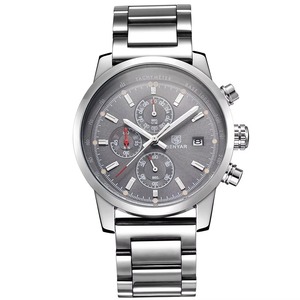 Nouvelle montre chronographe sport pour homme de haute qualité, tachymètre décoratif, étanche, lumineuse, en acier inoxydable, calendrier, montre à quartz - Product Image 1