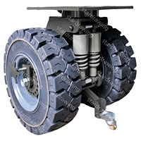 S-S 16 22 25 pouces auto-équilibrage tout-terrain coussin roulette en caoutchouc solide pour conteneur