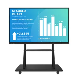 Placa inteligente de fábrica para monitor interativo de tela de toque de quadro branco de 65 polegadas ser personalizada, vendas diretas gratuitas para fornecer soluções