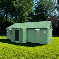 Tente sanitaire en toile Oxford imperméable à double couche quatre saisons, modèle 95 vert