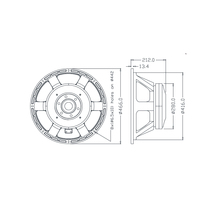 Nouveauté : Haut-parleur subwoofer 18 pouces, double aimant, bobine vocale 5,5'', haute puissance 2000W, 4 ohms, métal, étanche, alliage de titane