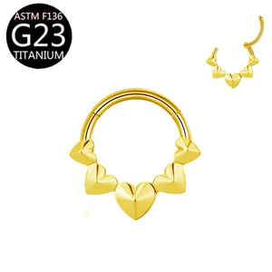 เครื่องประดับเจาะจมูกไทเทเนียม G23 ขายส่ง ต่างหูแฟชั่นรูปหัวงู หัวใจ ห่วงเจาะจมูก - Product Image 6
