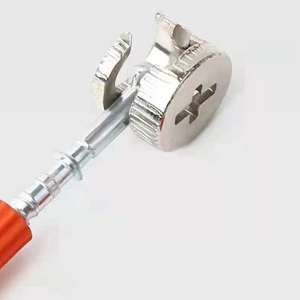 Conector de un solo elemento para muebles, armarios y estanterías: Tuerca excéntrica engrosada tres en uno para unión y soporte. - Product Image 1