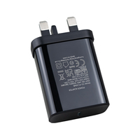 Chargeur mural USB Type C PD20W UKCA pour téléphone portable, montre connectée, adaptateur de voyage portable pour Royaume-Uni, Émirats arabes unis, Singapour, Arabie Saoudite