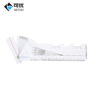 Regla de Medición Multifuncional Keyou de 19.8cm, Herramienta Óptica de Plástico para Medir el Ángulo de Inclinación de las Gafas y la Distancia Ocular - Product Image 1