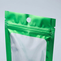 Sacs en aluminium brillants anti-odeur à fermeture éclair, pochettes personnalisées transparentes en plastique à fermeture éclair pour chips et bonbons