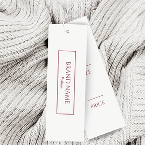 कस्टम लक्जरी कपड़े, स्ट्रिंग कार्ड लेबल के साथ टैग, क्राफ्ट पेपर और आर्ट पेपर टैग कस्टम रंग और लोगो - Product Image 5