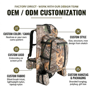 Sac à dos <span class=keywords><strong>de</strong></span> <span class=keywords><strong>chasse</strong></span> GAF 20L imperméable <span class=keywords><strong>en</strong></span> tricot avec fermeture éclair, motif camouflage Real Tree, pour tir à l'<span class=keywords><strong>arc</strong></span>, avec tube à flèches détachable pour <span class=keywords><strong>arc</strong></span> composé - Product Image 2