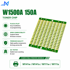 Puce de réinitialisation de toner W1500A 150A pour cartouches compatibles <span class=keywords><strong>HP</strong></span> M111a/M111w/M141a/M141w MFP, recharge de puces de <span class=keywords><strong>cartouche</strong></span>, rendement 0,975K - Product Image 1