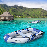 300*136cm bateau de pont pneumatique gonflable pour 4 personnes bateau de pêche dériveur ponton radeau croisière usine Support direct personnalisé