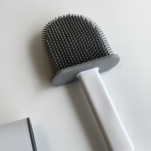 <span class=keywords><strong>Mini</strong></span> <span class=keywords><strong>brosse</strong></span> de toilette écologique et durable avec tête en silicone pour un nettoyage simple et un design décoratif magnifique - Product Image 5