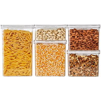 Armoire de cuisine moderne Organisation PET Récipients hermétiques de stockage des aliments 400ml Creative pour pâtes Farine Céréales Fournitures Boîte