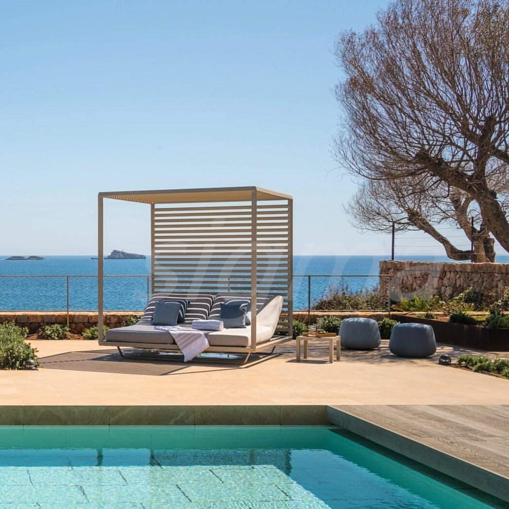 Garden sets patio furniture hotel outdoor all weather metal aluminum daybed