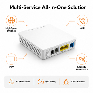 HG8120C Fiber Optical Modem ONT CATV Support Used Hua Wei Hisilicon Chip XPON 1GE+1FE+TEL GPON XPONONU <b>Router</b> RJ45 Africa Market - Product Image 3