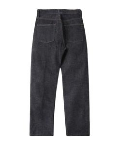 Jean brut vintage coupe ample non lavé en denim selvedge épais style classique jambe droite pour homme 2024 - Product Image 2