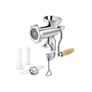 Metaltex Meat Grinder Set Jack With <b>Cookie</b> Press Attachment Sausage Funnel Wooden Crank Table Clamp - Product Image 1