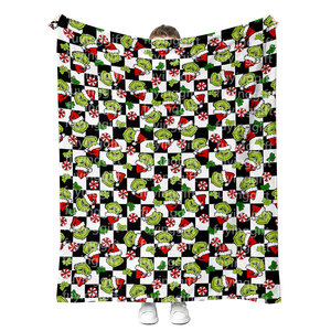 Moq 1 Tùy Chỉnh Mùa Đông Ấm Áp Giáng Sinh Chăn Minky Sherpa Lông Cừu Flannel Chăn Mềm Lông Ném Chăn 50x60 60x80 - Product Image 5