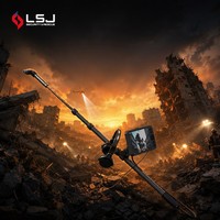 Caméra de recherche rotative à 360° LSJ-C-E 1080P HD, détecteur de vie, tige en fibre de carbone de 3,5 m, interphone bidirectionnel, sauvetage USAR