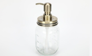En gros Or Mason Jar Couvercle Buse Ensemble 304 pompe en acier inoxydable pour pompe à bouteille manuelle - Product Image 5