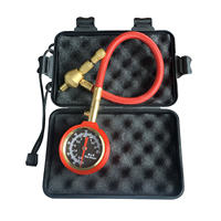 Manomètre de pression des pneus mécanique 0-75 PSI 0-5 BAR à double échelle avec embout en laiton, précis pour pneus tout-terrain de SUV, camion, 4x4