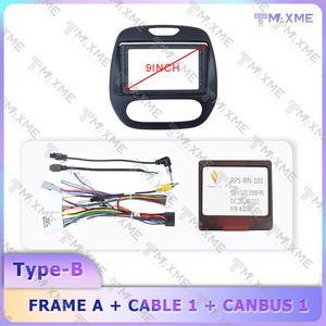 Cornice per Autoradio e Navigatore per <span class=keywords><strong>RENAULT</strong></span> <span class=keywords><strong>CAPTUR</strong></span> 2016-2018, 9 Pollici, Nero Lucido, per Aria Condizionata Automatica - Product Image 5