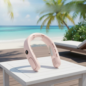 Ventilador de Cuello Portátil Manos Libres con Ajuste de 360 Grados, Potente Flujo de Aire, Mini Ventilador USB Recargable, Ajuste Ilimitado, Ventilador Portátil - Product Image 1