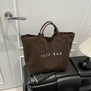 Холщовая сумка-тоут из хлопка на 16 унций, повседневная сумка с ручками, сумка-тоут на молнии, однотонная сумка для покупок, однотонная сумка для покупок - Product Image 3