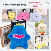 Dinosaures en peluche personnalisés de 8 pouces pour la dispersion de confettis de mariage, garnissage en coton PP, plusieurs couleurs et tailles disponibles
